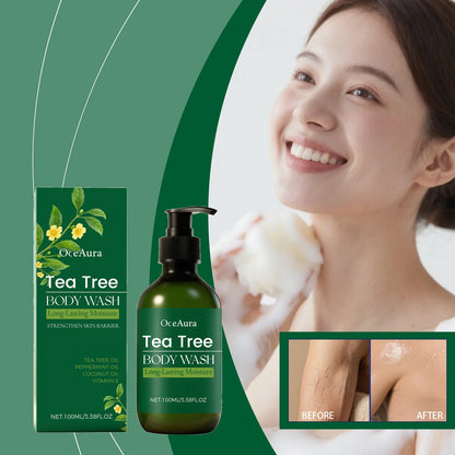 ✨ OceAura Tea Tree Body Wash – Long-Lasting Moisture Body Cleanser for Smooth, Refreshed & Healthy-Looking Skin 🌿